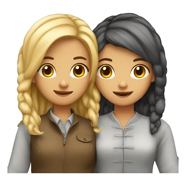 Two girl lovers  sticker