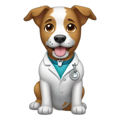 perro veterinario sticker