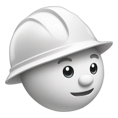 construction white hard hat helmet, gaggles sticker