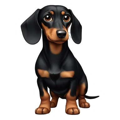 Black and Tan Dachshund sticker