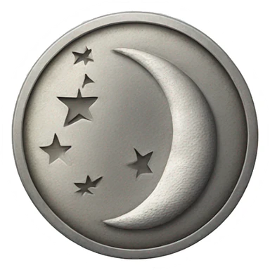A coin but it looks like the moon sticker