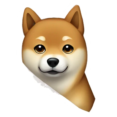 Shiba Inu under a blanket sticker