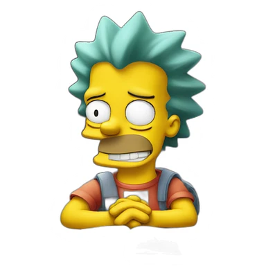 bart simpson with good report sticker