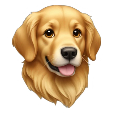 Golden retriever dog female sticker