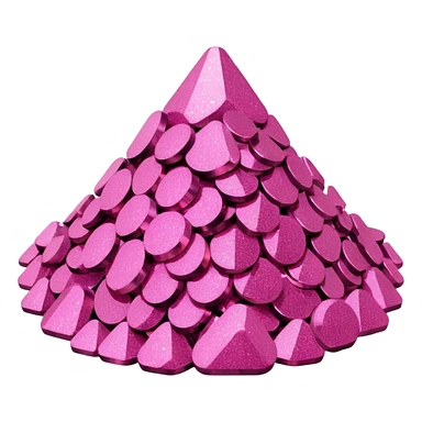 fill it with pink glitter sticker