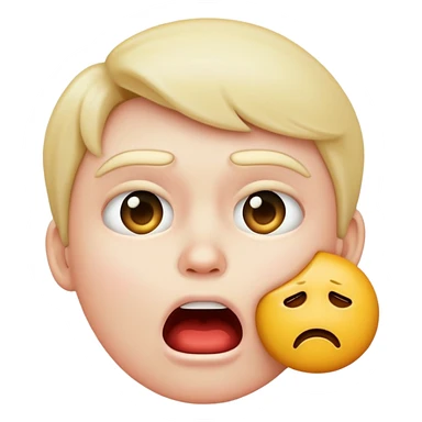 emoji choking itself sticker
