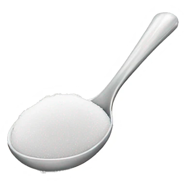 Spoon with sugar sticker