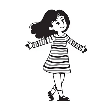 a girl with brown hair and brown eyes smiling sticker