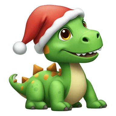 christmas dinosaur  sticker