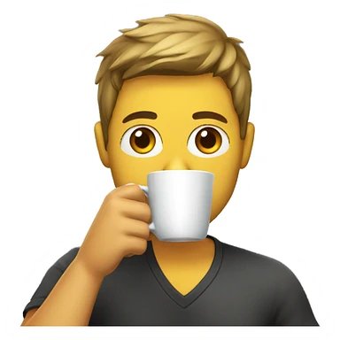 gamer drinking coffee sticker