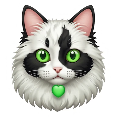 Black white cat sticker