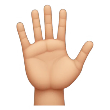 5 fingers on stomach sticker