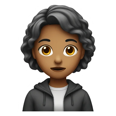 nervous girl  sticker