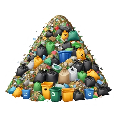 mountain of garbage sticker