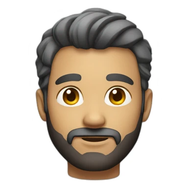 male avatar with light beard sticker