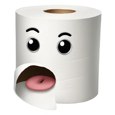 Toilet paper  sticker