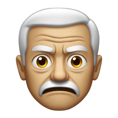 angry old man sticker