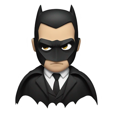 Batman smoking cigarette sticker