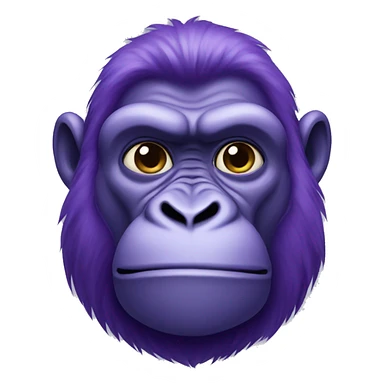 Purple gorilla sticker