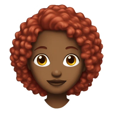 Pretty black woman with red hair sticker