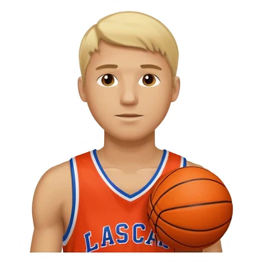 basketball player blonde man sticker