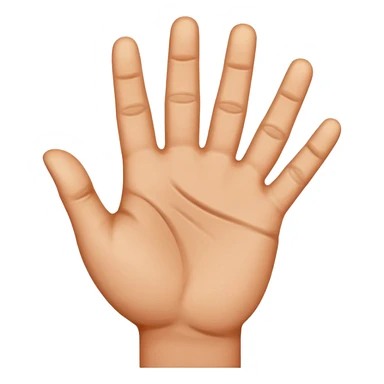 raised hand (stop gesture) sticker