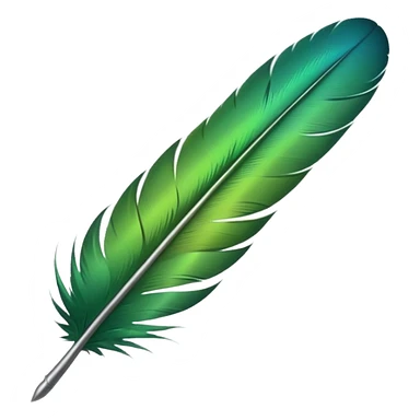 green bird feather

 sticker