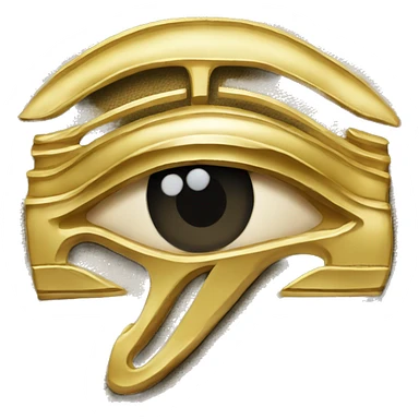 eye of ra gold symbol sticker