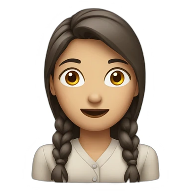 woman asking sticker