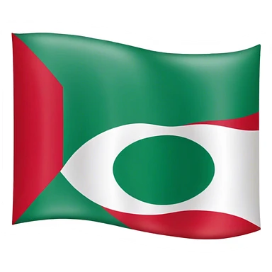 Tchétchénie trapeau  Vert blanc rouge  sticker