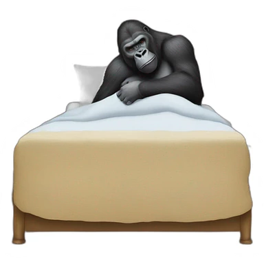 Gorilla putting President Joe Biden to sleep sticker