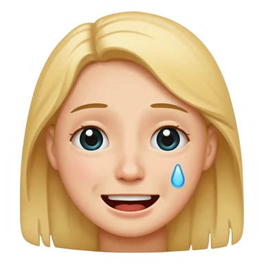 crying smile cute sticker