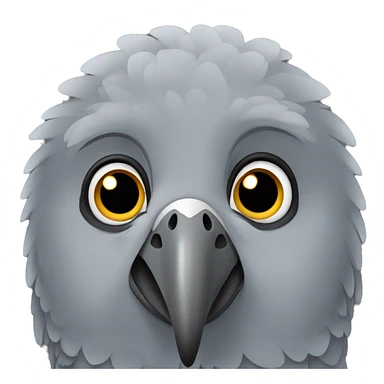 African grey parrot sticker