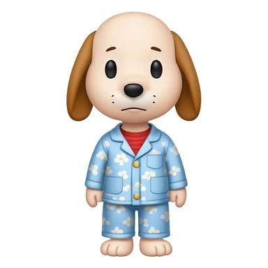 Snoopy in pajamas  sticker