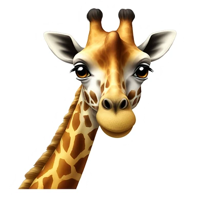 realistic giraffe sticker