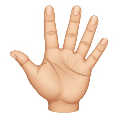 A finger pointing to a hand with three fingers up. make the finger point to the base knuckle of the three fingers that are up sticker