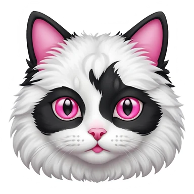 Gato blanco y negro sticker