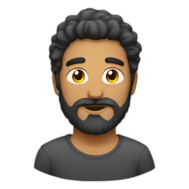 persona con barba sticker