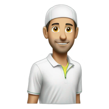 tennis player djokovic sticker
