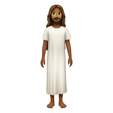 Girl  standing by Jesus sticker