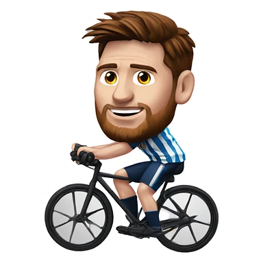 Messi sur le vélo  sticker