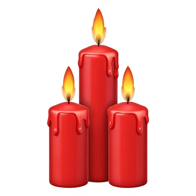 RED CANDLES sticker