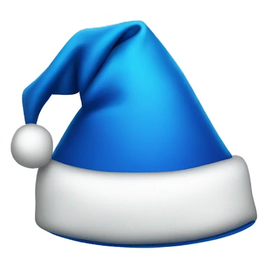 Blue Santa hat sticker