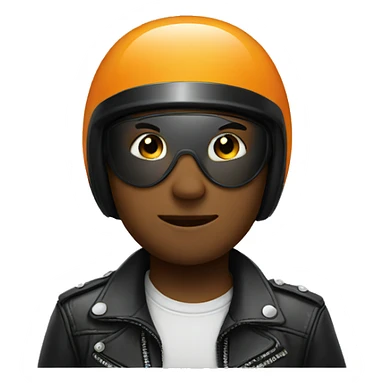 Boy with a biker helmet on  sticker