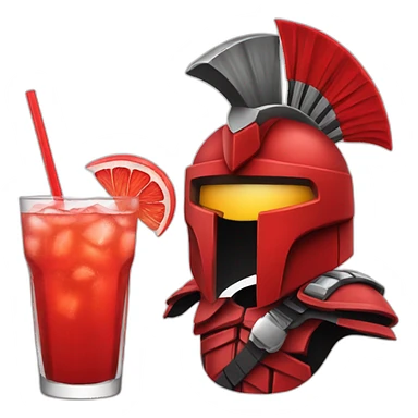 Red Spartans with a coktails sticker