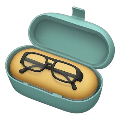 Glasses case sticker