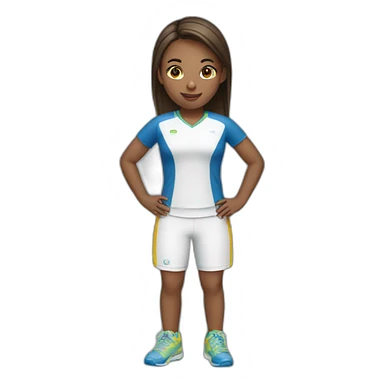 Girl do sport sticker