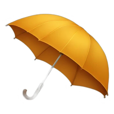 autumn leaf with an umbrella sticker