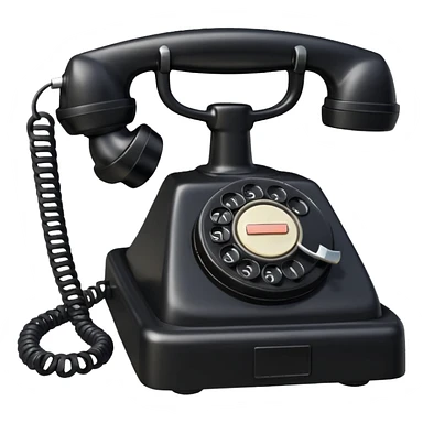 old rotary phone sticker