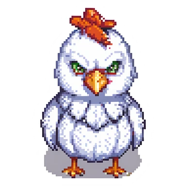 angry little chicken sticker